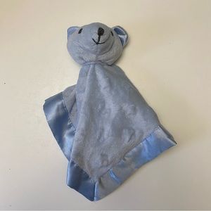 Tadpoles Blue Bear Plush Comfort Baby Security Blanket Lovey Stars